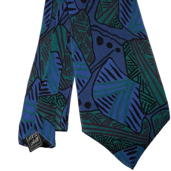SECOURS Men’s 100% Silk Tie - Picture 1 of 9